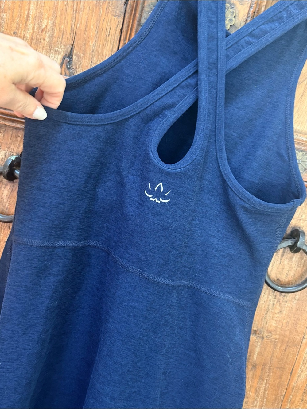 Beyond Yoga Spacedye Under Lock and Key Dress Built-In Bra Navy Size S